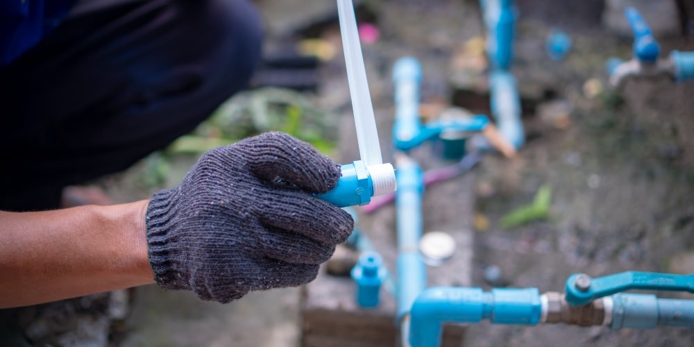 repairing a potential leak