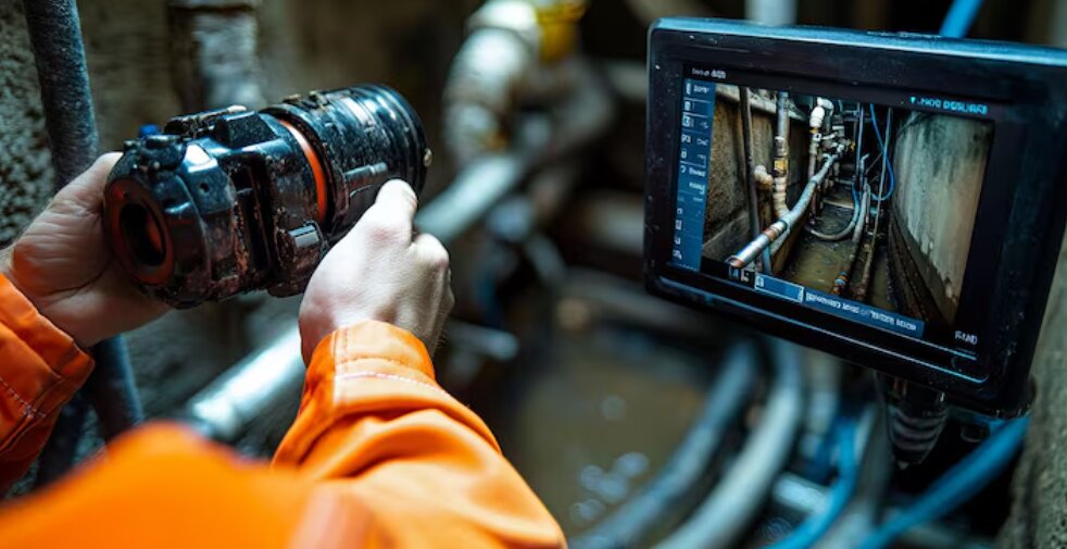 camera used in scanning pipes