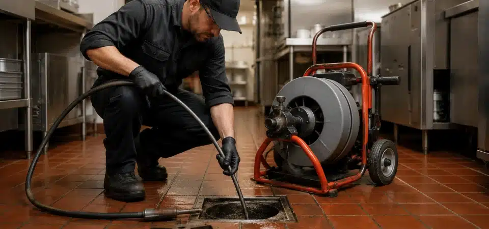 drain cleaning commercial area