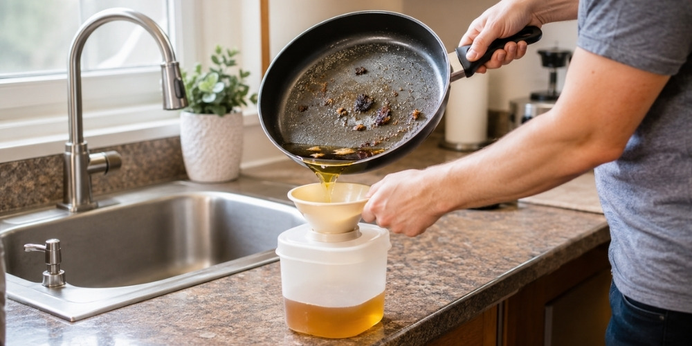 proper fats, oils, and grease disposal