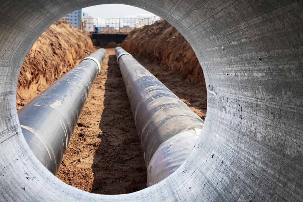 modern water supply sewerage system underground pipeline